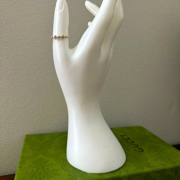 Gold Ring with Diamonds - Picture 2 of 8